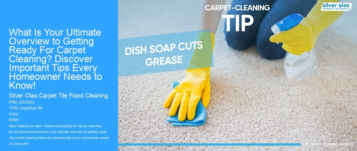 What Is Your Ultimate Overview to Getting Ready For Carpet Cleaning? Discover Important Tips Every Homeowner Needs to Know!